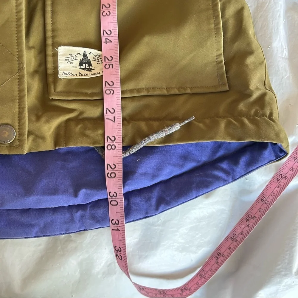 HOLDEN Womens Shelter Jacket Hooded Parka Ski Snowboard Jacket Olive Size XS